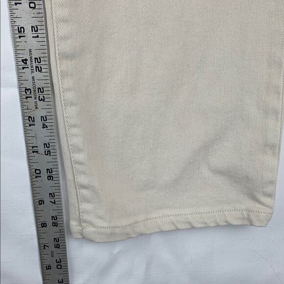 Wilfred Free size 2 xs cream modern utility high rise straight leg jeans denim a - Picture 4 of 13